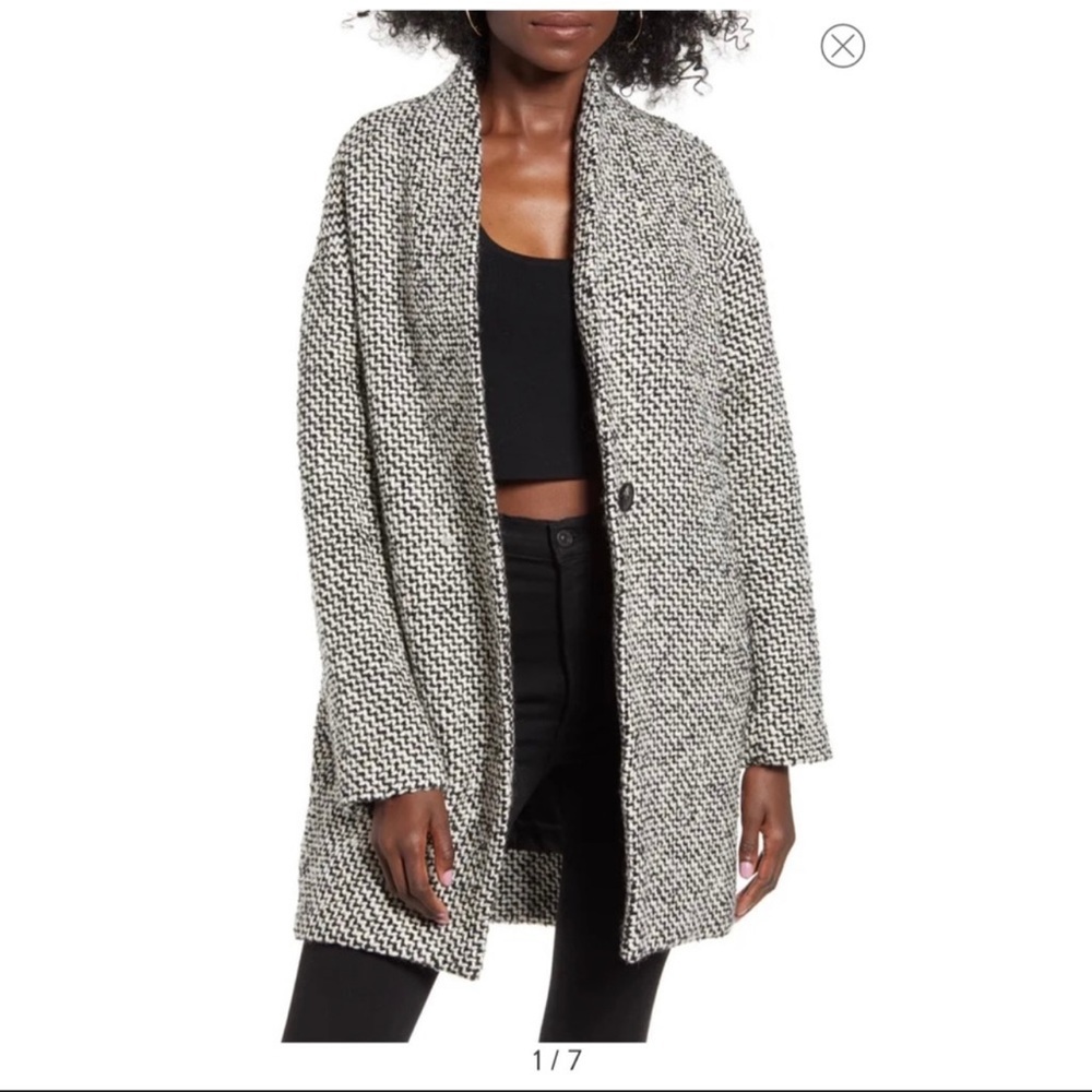 Blank NYC Say Anything Tweed Black & White Jacket